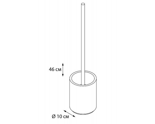 Приобрести Ершик для унитаза Fixsen Rich FX-251-5 Золото, бежевый в магазине сантехники Santeh-Crystal.ru