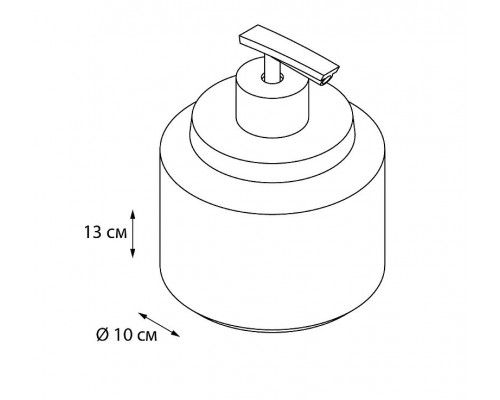 Купить Дозатор для жидкого мыла Fixsen Rich FX-251-1 Золото, бежевый в магазине сантехники Santeh-Crystal.ru