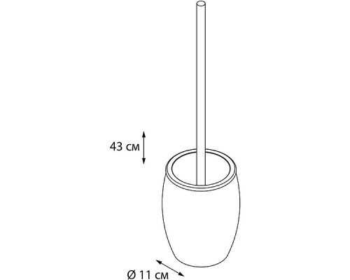 Приобрести Ершик для унитаза Fixsen Snow FX-260-5 Хром матовый в магазине сантехники Santeh-Crystal.ru