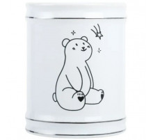 Стакан для зубных щеток Fixsen Teddy FX-600-3 Белый Черный