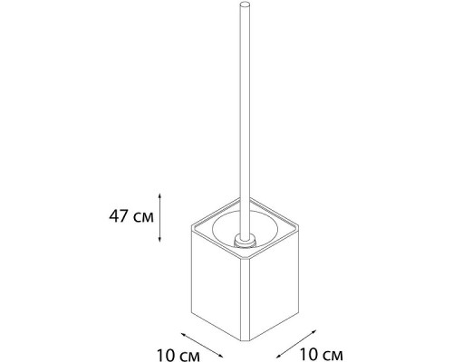 Приобрести Ершик для унитаза Fixsen Text FX-230-5 Черный Белый Хром в магазине сантехники Santeh-Crystal.ru
