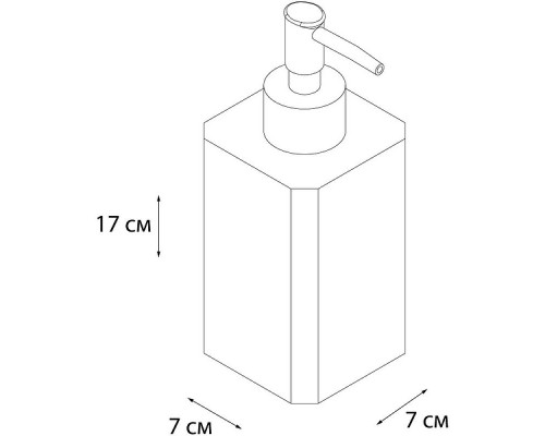 Заказать Дозатор жидкого мыла Fixsen Text FX-230-1 Белый Черный Хром в магазине сантехники Santeh-Crystal.ru