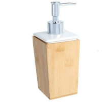 Дозатор жидкого мыла Fixsen Wood FX-110-1 Светлое дерево Белый