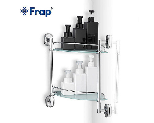 Santeh-Crystal.ru: Стеклянная полка Frap F19 F1907-2 угловая Хром Купить Стеклянная полка Frap F19 F1907-2 угловая Хром в магазине сантехники Santeh-Crystal.ru