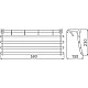 Заказать Полка для полотенец Haiba HB806 Хром в магазине сантехники Santeh-Crystal.ru