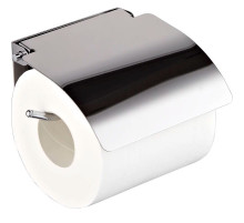 Держатель туалетной бумаги Haiba HB504 с крышкой Хром