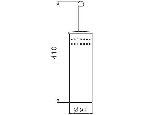 Купить Ершик для унитаза Haiba HB902 Хром в магазине сантехники Santeh-Crystal.ru