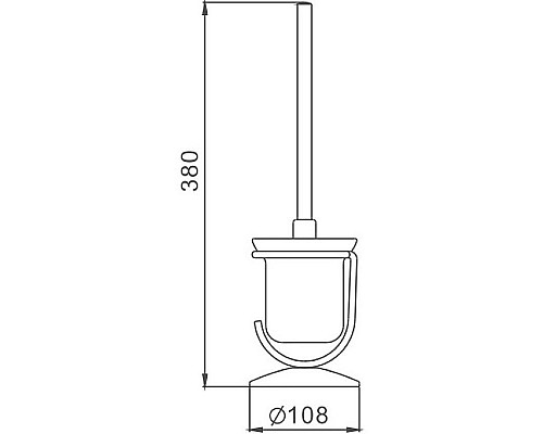 Купить Ершик для унитаза Haiba HB910 Хром в магазине сантехники Santeh-Crystal.ru