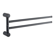 Полотенцедержатель Haiba HB8412-7 поворотный Черный матовый