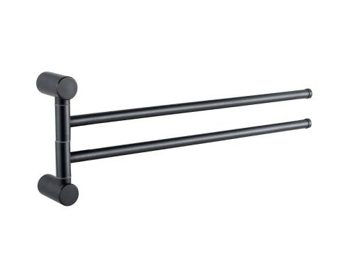 Купить Полотенцедержатель Haiba HB8412-7 поворотный Черный матовый в магазине сантехники Santeh-Crystal.ru