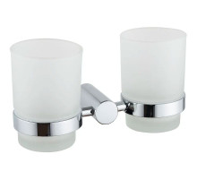 Стакан для зубных щеток Haiba HB8408 двойной Хром