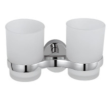 Стакан для зубных щеток Haiba HB1608 двойной Хром