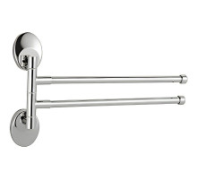 Полотенцедержатель Haiba HB1612 двойной поворотный Хром