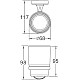 Заказать Стакан для зубных щеток Haiba HB1906-1 Хром в магазине сантехники Santeh-Crystal.ru