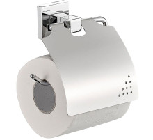 Держатель туалетной бумаги Haiba HB8603 с крышкой Хром