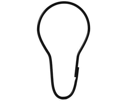 Заказать Кольца для штор Iddis RINMBL0i15 Черные матовые в магазине сантехники Santeh-Crystal.ru