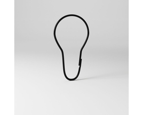 Заказать Кольца для штор Iddis RINMBL0i15 Черные матовые в магазине сантехники Santeh-Crystal.ru