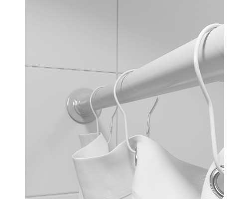Купить Кольца для штор Iddis RINMWT0i15 Белые в магазине сантехники Santeh-Crystal.ru