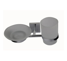 Стакан для зубных щеток с мыльницей Iddis Edifice EDIMBG0i57 Хром