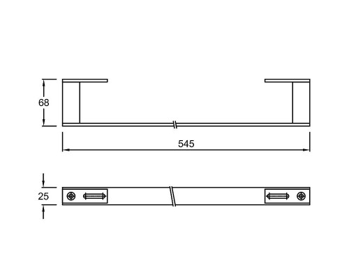 Заказать Полотенцедержатель Jacob Delafon Formilia-Rythmik E4121-CP Хром в магазине сантехники Santeh-Crystal.ru
