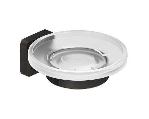 Мыльница Kludi Vela S 25985N2 цвет Оружейная сталь брашированная