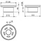 Мыльница Kludi Vela R 58985N0 Золото брашированное