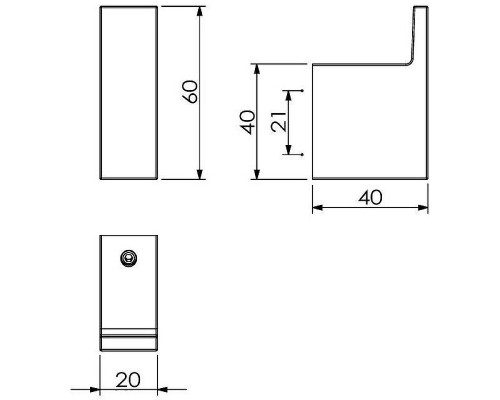 Крючок Kludi Vela C 3198453 Белый матовый