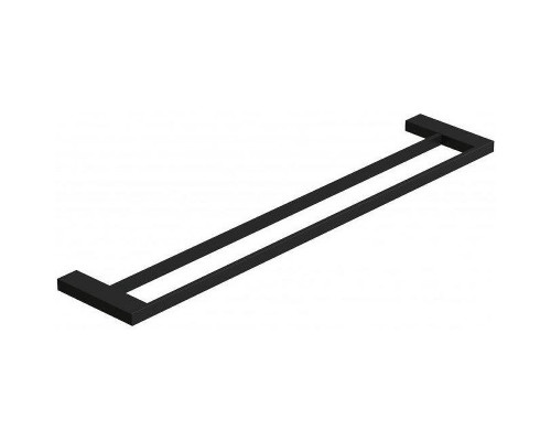 Полотенцедержатель Kludi Vela C 3198839 двойной Черный матовый