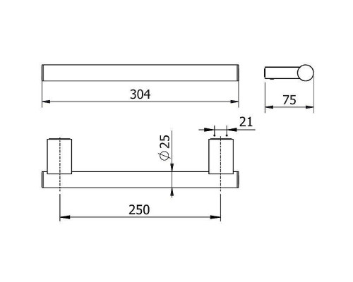Поручень Kludi Vela C 3198153 Белый матовый