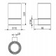 Стакан для зубных щеток Kludi Vela R 58975N5 цвет Никель брашированный