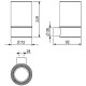 Стакан для зубных щеток Kludi Vela R 5897539 Черный матовый