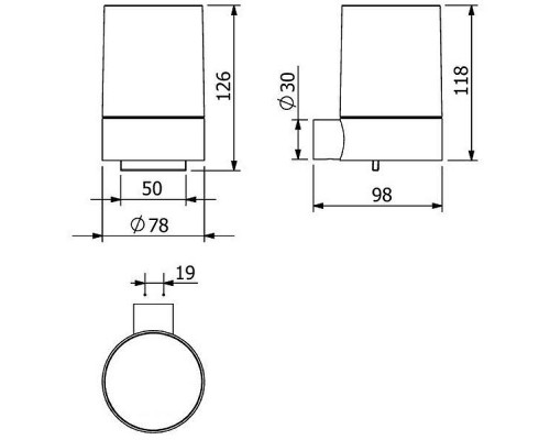 Дозатор для жидкого мыла Kludi Vela R 5897639 Черный матовый