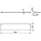 Стеклянная полка Kludi Vela R 58973N0 Золото брашированное
