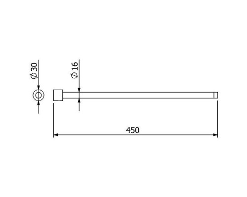 Полотенцедержатель Kludi Vela R 5897705S Хром