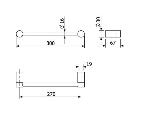 Полотенцедержатель Kludi Vela R 5896253 Белый матовый