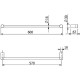 Полотенцедержатель Kludi Vela R 5897953 Белый матовый