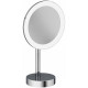 Косметическое зеркало Kludi Vela R 5899505F с подсветкой Хром