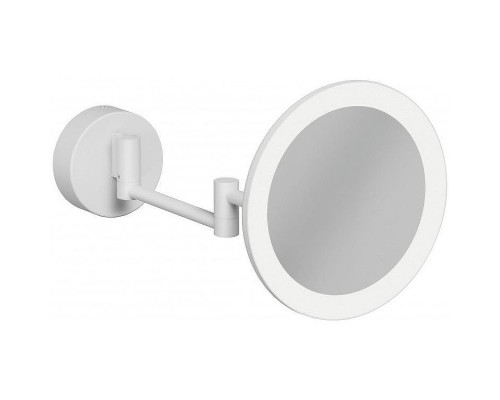 Косметическое зеркало Kludi Vela R 5899553W с подсветкой Белое матовое
