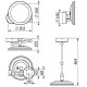 Косметическое зеркало Kludi Vela R 5899553W с подсветкой Белое матовое