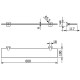 Стеклянная полка Kludi Vela S 25973N0 Золото брашированное