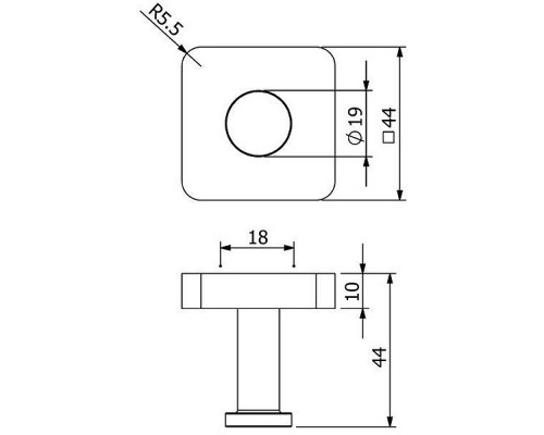 Крючок Kludi Vela S 25984N0 Золото брашированное