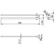 Полотенцедержатель Kludi Vela S 2597705 поворотный Хром