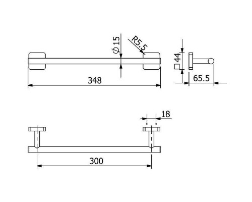Полотенцедержатель Kludi Vela S 25962N0 Золото брашированное