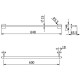 Полотенцедержатель Kludi Vela S 2597953 Белый матовый