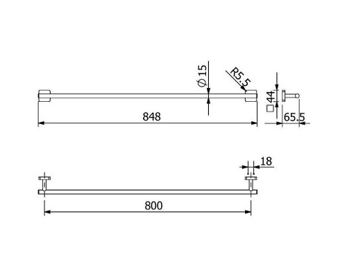 Полотенцедержатель Kludi Vela S 2596105 Хром