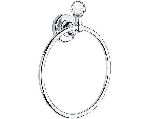 Приобрести Кольцо для полотенец Migliore Amerida 16581 Хром с кристаллом Swarovski в магазине сантехники Santeh-Crystal.ru