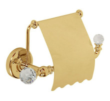 Держатель туалетной бумаги Migliore Amerida 16594 с крышкой Золото с кристаллами Swarovski