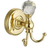 Двойной крючок Migliore Amerida 16600 Золото с кристаллом Swarovski
