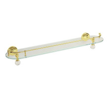 Стеклянная полка Migliore Amerida 16601 Золото с кристаллами Swarovski