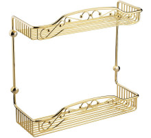 Полка корзина Migliore Complementi 22047 Золото